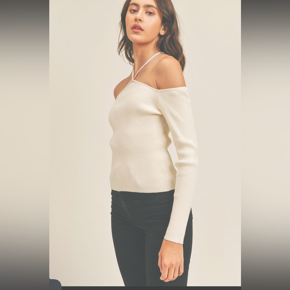 MABLE OFF SHOULDER HALTER CUTOUT SWEATER ❤️NEW COLLECTION IN STORES❤️